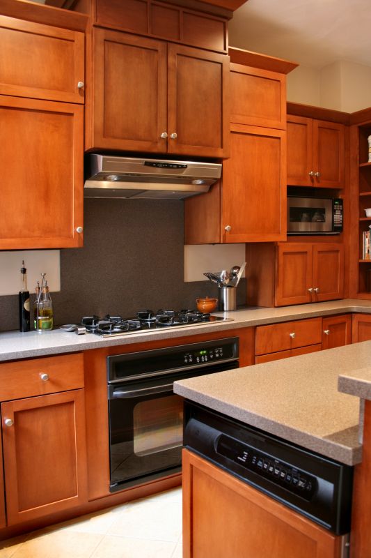 Cherry Cabinet Refacing in Carmel, IN